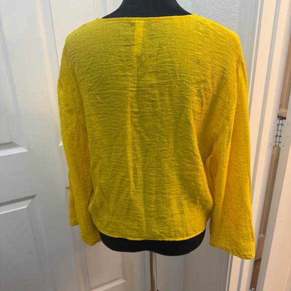 💛 Mango Oversized V-Neck Blouse – Size 6 - Picture 8 of 9
